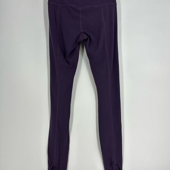 ATHLETA Barre Stirrup High Rise Powervita Plum Leggings Size Small - Picture 4 of 9